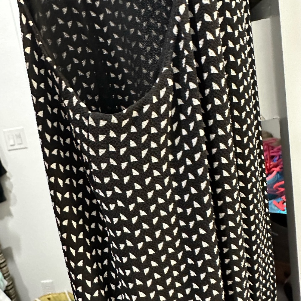 Vince Camuto medium jumpsuit, romper, black-and-white zip up pants sleeveless - Picture 4 of 7